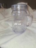 20oz Acrylic Snow Globe Mason