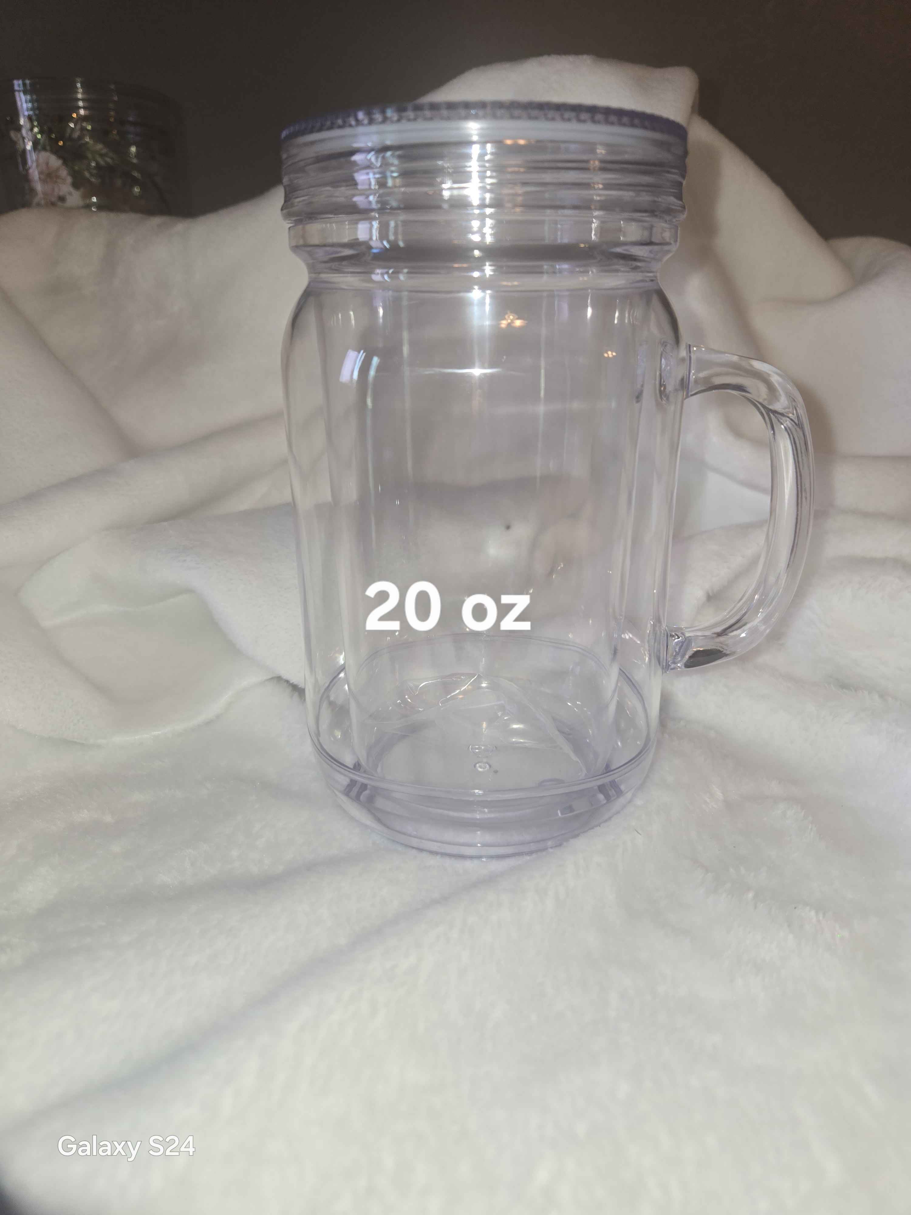 20oz Acrylic Snow Globe Mason