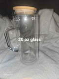 20oz Glass Snow Globe with Handle