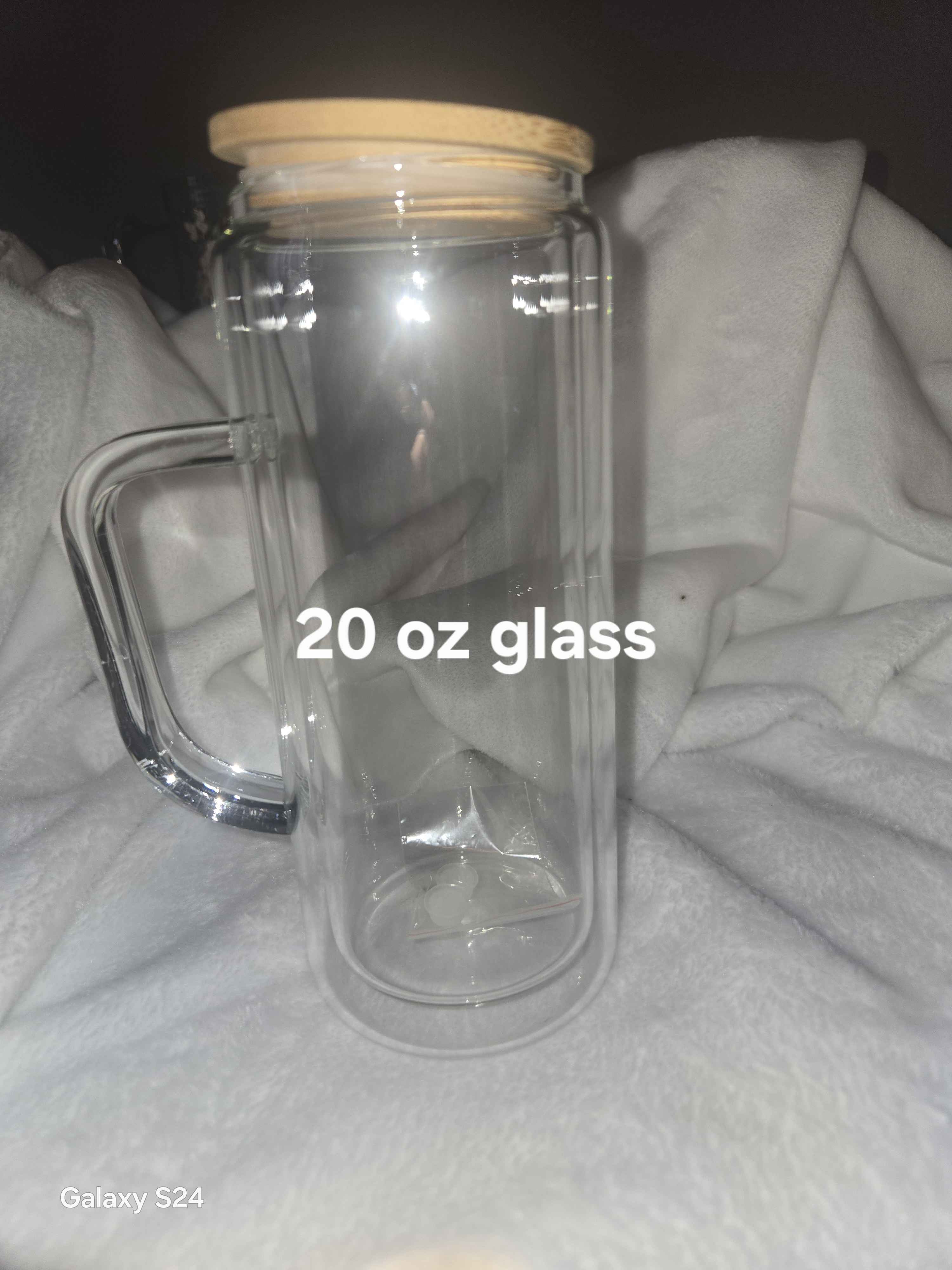 20oz Glass Snow Globe with Handle