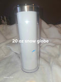 20oz Stainless Steel Snow Globe