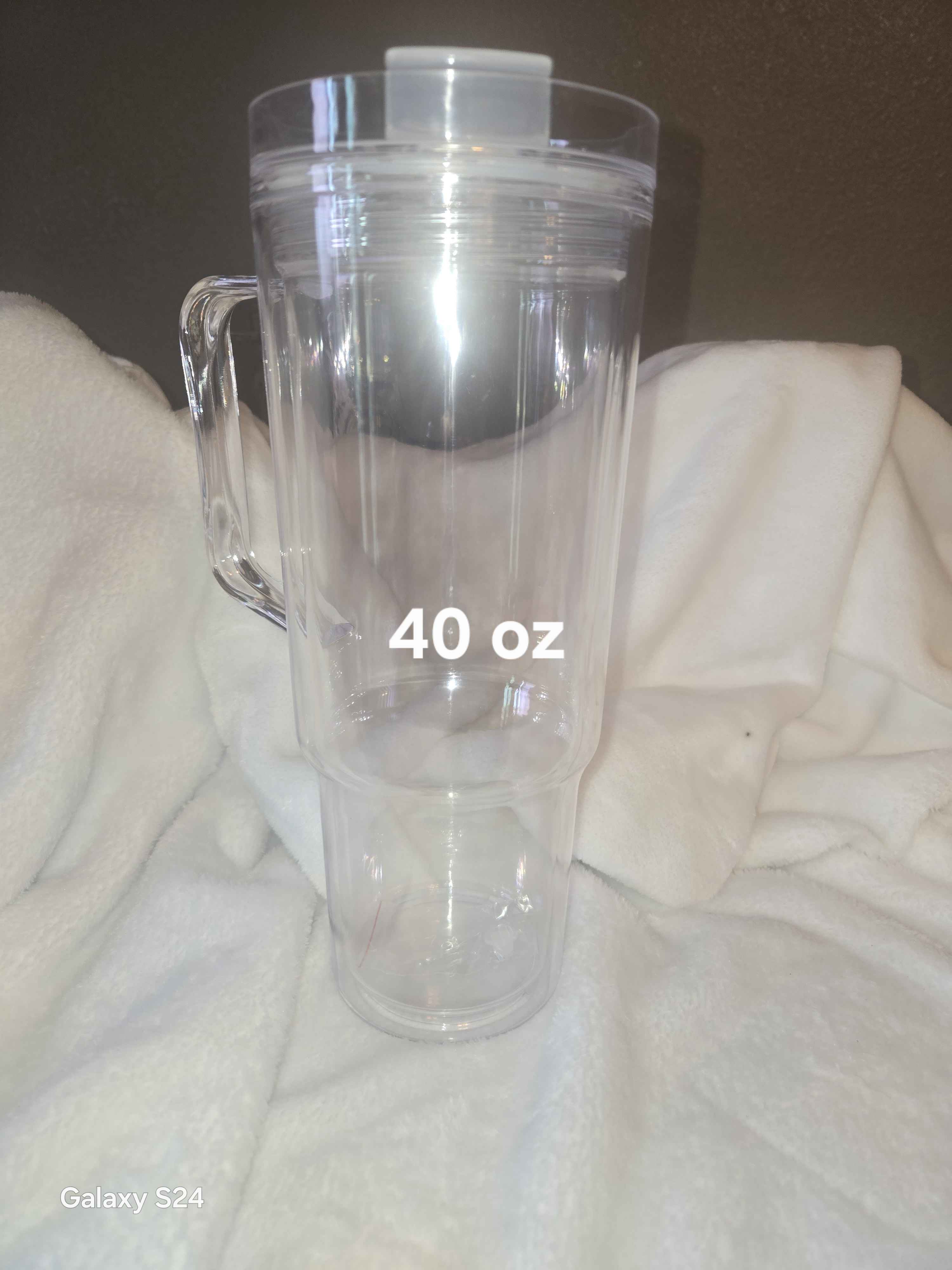 40oz Acrylic Snow Globe Tumbler